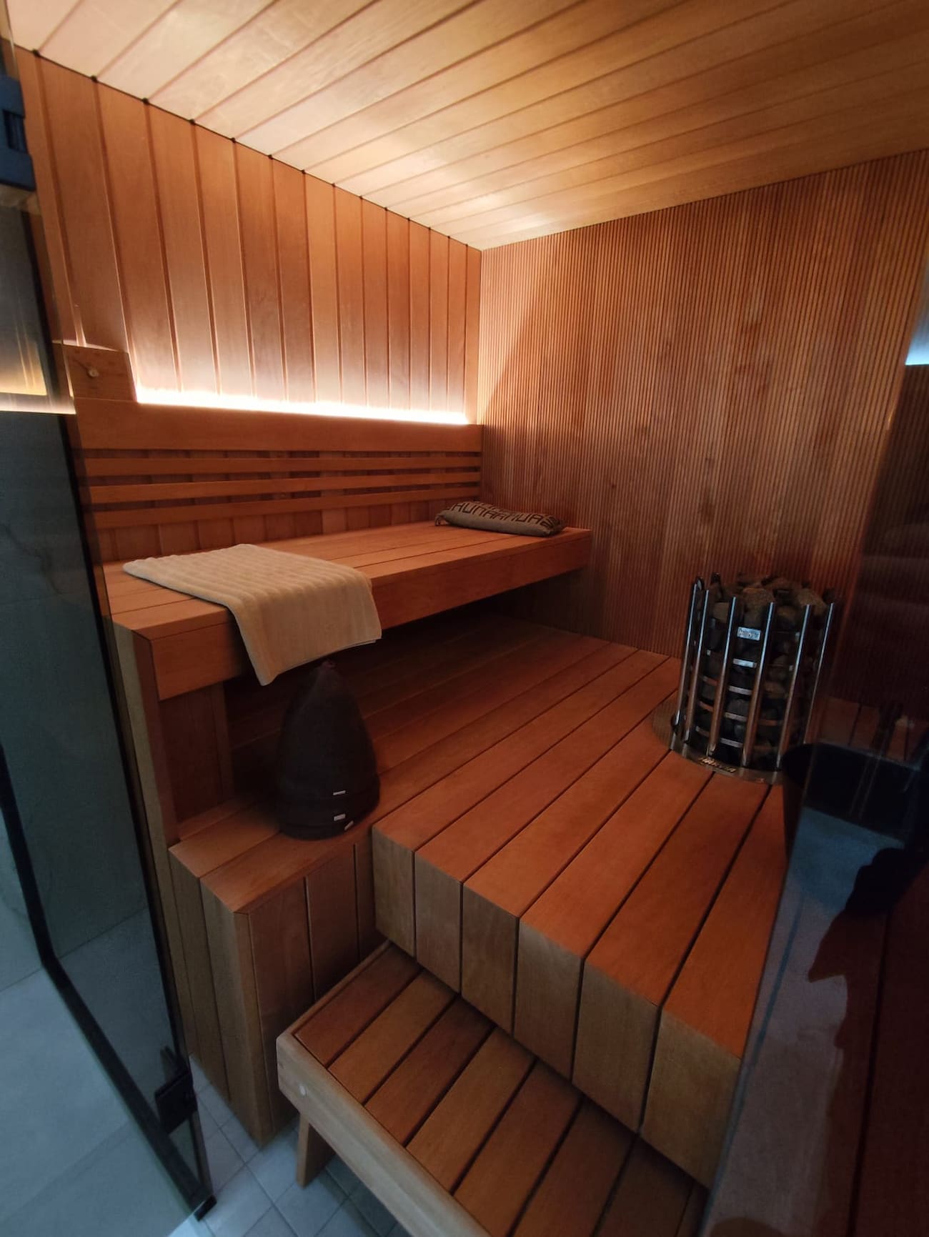 Sauna yksityiskohta